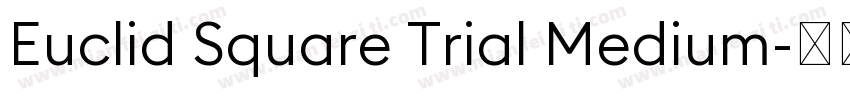 Euclid Square Trial Medium字体转换